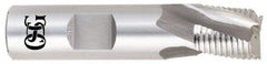 OSG - 7/8" Diam, Fine Pitch, 7/8" LOC, 3 Flute Cobalt Roughing Square End Mill - Uncoated, 3-1/8" OAL, 3/4" Shank Diam, Single End, Centercutting, 25° Helix - Eagle Tool & Supply