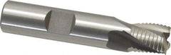 OSG - 1/2" Diam, Fine Pitch, 1/2" LOC, 3 Flute Cobalt Roughing Square End Mill - Uncoated, 2-1/2" OAL, 1/2" Shank Diam, Single End, Centercutting, 25° Helix - Eagle Tool & Supply