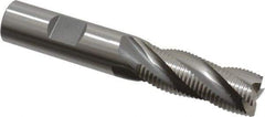 OSG - 5/8" Diam, Fine Pitch, 1-5/8" LOC, 4 Flute Cobalt Roughing Square End Mill - Uncoated, 3-3/4" OAL, 5/8" Shank Diam, Single End, Centercutting, 30° Helix - Eagle Tool & Supply