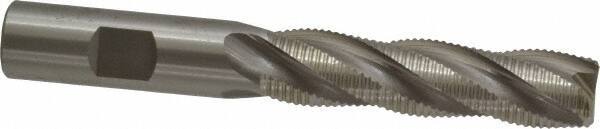 OSG - 5/8" Diam, Fine Pitch, 2-1/2" LOC, 4 Flute Cobalt Roughing Square End Mill - Uncoated, 4-5/8" OAL, 5/8" Shank Diam, Single End, Centercutting, 30° Helix - Eagle Tool & Supply
