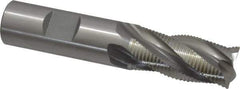 OSG - 3/4" Diam, Fine Pitch, 1-5/8" LOC, 4 Flute Cobalt Roughing Square End Mill - Uncoated, 3-7/8" OAL, 3/4" Shank Diam, Single End, Centercutting, 30° Helix - Eagle Tool & Supply