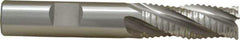 OSG - 1/2" Diam, Coarse Pitch, 1-1/4" LOC, 4 Flute Cobalt Roughing Square End Mill - Uncoated, 3-1/4" OAL, 1/2" Shank Diam, Single End, 30° Helix - Eagle Tool & Supply