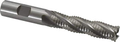 OSG - 5/8" Diam, Coarse Pitch, 2-1/2" LOC, 4 Flute Cobalt Roughing Square End Mill - Uncoated, 4-5/8" OAL, 5/8" Shank Diam, Single End, 30° Helix - Eagle Tool & Supply