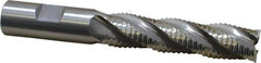 OSG - 3/4" Diam, Coarse Pitch, 3" LOC, 4 Flute Cobalt Roughing Square End Mill - Uncoated, 5-1/4" OAL, 3/4" Shank Diam, Single End, 30° Helix - Eagle Tool & Supply