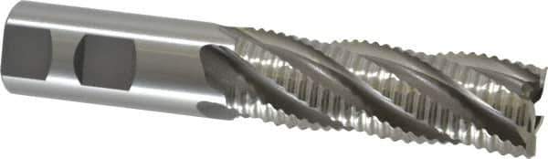 OSG - 1" Diam, Coarse Pitch, 3" LOC, 5 Flute Cobalt Roughing Square End Mill - Uncoated, 5-1/2" OAL, 1" Shank Diam, Single End, 30° Helix - Eagle Tool & Supply