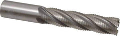 OSG - 1" Diam, Coarse Pitch, 4" LOC, 5 Flute Cobalt Roughing Square End Mill - Uncoated, 6-1/2" OAL, 1" Shank Diam, Single End, 30° Helix - Eagle Tool & Supply