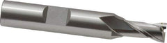 OSG - 9/32", 9/16" LOC, 3/8" Shank Diam, 2-5/16" OAL, 2 Flute, Cobalt Square End Mill - Single End, Uncoated, Spiral Flute, 30° Helix, Centercutting, Right Hand Cut, Right Hand Flute, Series 520 - Eagle Tool & Supply
