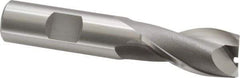 OSG - 11/16", 1-5/16" LOC, 5/8" Shank Diam, 3-7/16" OAL, 2 Flute, Cobalt Square End Mill - Single End, Uncoated, Spiral Flute, 30° Helix, Centercutting, Right Hand Cut, Right Hand Flute, Series 520 - Eagle Tool & Supply