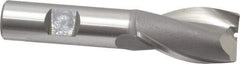 OSG - 7/8", 1-1/2" LOC, 5/8" Shank Diam, 3-5/8" OAL, 2 Flute, Cobalt Square End Mill - Single End, Uncoated, Spiral Flute, 30° Helix, Centercutting, Right Hand Cut, Right Hand Flute, Series 520 - Eagle Tool & Supply
