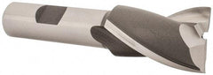 OSG - 1", 1-1/2" LOC, 5/8" Shank Diam, 3-5/8" OAL, 2 Flute, Cobalt Square End Mill - Single End, Uncoated, Spiral Flute, 30° Helix, Centercutting, Right Hand Cut, Right Hand Flute, Series 520 - Eagle Tool & Supply