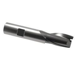 OSG - 7/8", 1-1/2" LOC, 3/4" Shank Diam, 3-3/4" OAL, 2 Flute, Cobalt Square End Mill - Single End, Uncoated, Spiral Flute, 30° Helix, Centercutting, Right Hand Cut, Right Hand Flute, Series 520 - Eagle Tool & Supply