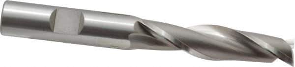 OSG - 1/2", 2" LOC, 1/2" Shank Diam, 4" OAL, 2 Flute, Cobalt Square End Mill - Single End, Uncoated, Spiral Flute, 30° Helix, Centercutting, Right Hand Cut, Right Hand Flute, Series 525 - Eagle Tool & Supply
