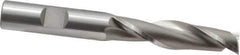 OSG - 1/2", 2" LOC, 1/2" Shank Diam, 4" OAL, 2 Flute, Cobalt Square End Mill - Single End, Uncoated, Spiral Flute, 30° Helix, Centercutting, Right Hand Cut, Right Hand Flute, Series 525 - Eagle Tool & Supply