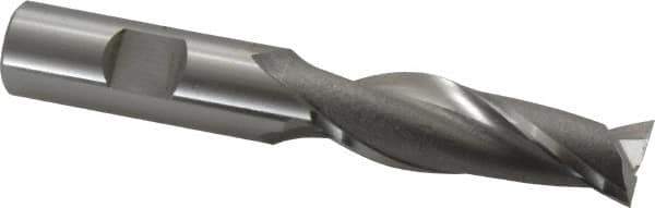 OSG - 5/8", 2" LOC, 5/8" Shank Diam, 4-1/8" OAL, 2 Flute, Cobalt Square End Mill - Single End, Uncoated, Spiral Flute, 30° Helix, Centercutting, Right Hand Cut, Right Hand Flute, Series 525 - Eagle Tool & Supply