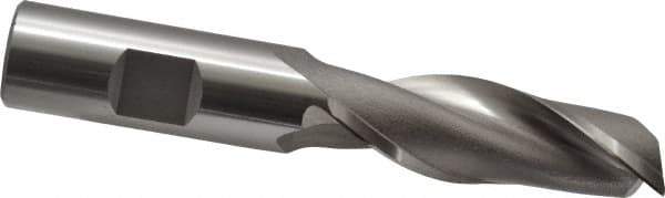 OSG - 3/4", 2-1/4" LOC, 3/4" Shank Diam, 4-1/2" OAL, 2 Flute, Cobalt Square End Mill - Single End, Uncoated, Spiral Flute, 30° Helix, Centercutting, Right Hand Cut, Right Hand Flute, Series 525 - Eagle Tool & Supply