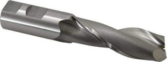 OSG - 1", 3" LOC, 1" Shank Diam, 5-1/2" OAL, 2 Flute, Cobalt Square End Mill - Single End, Uncoated, Spiral Flute, 30° Helix, Centercutting, Right Hand Cut, Right Hand Flute, Series 525 - Eagle Tool & Supply