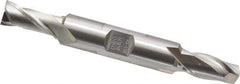 OSG - 25/64", 13/16" LOC, 1/2" Shank Diam, 3-3/4" OAL, 2 Flute, Cobalt Square End Mill - Double End, Uncoated, Spiral Flute, 30° Helix, Centercutting, Right Hand Cut, Right Hand Flute, Series 522 - Eagle Tool & Supply