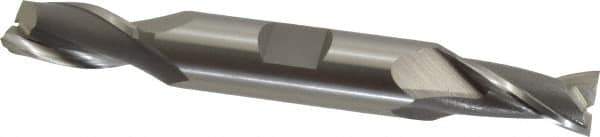 OSG - 27/64", 13/16" LOC, 1/2" Shank Diam, 3-3/4" OAL, 2 Flute, Cobalt Square End Mill - Double End, Uncoated, Spiral Flute, 30° Helix, Centercutting, Right Hand Cut, Right Hand Flute, Series 522 - Eagle Tool & Supply