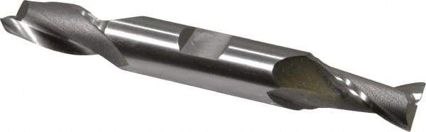 OSG - 7/16", 13/16" LOC, 1/2" Shank Diam, 3-3/4" OAL, 2 Flute, Cobalt Square End Mill - Double End, Uncoated, Spiral Flute, 30° Helix, Centercutting, Right Hand Cut, Right Hand Flute, Series 522 - Eagle Tool & Supply
