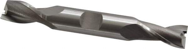 OSG - 15/32", 13/16" LOC, 1/2" Shank Diam, 3-3/4" OAL, 2 Flute, Cobalt Square End Mill - Double End, Uncoated, Spiral Flute, 30° Helix, Centercutting, Right Hand Cut, Right Hand Flute, Series 522 - Eagle Tool & Supply