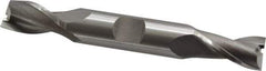 OSG - 15/32", 13/16" LOC, 1/2" Shank Diam, 3-3/4" OAL, 2 Flute, Cobalt Square End Mill - Double End, Uncoated, Spiral Flute, 30° Helix, Centercutting, Right Hand Cut, Right Hand Flute, Series 522 - Eagle Tool & Supply
