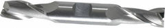 OSG - 9/16", 1-1/8" LOC, 5/8" Shank Diam, 4-1/2" OAL, 2 Flute, Cobalt Square End Mill - Double End, Uncoated, Spiral Flute, 30° Helix, Centercutting, Right Hand Cut, Right Hand Flute, Series 522 - Eagle Tool & Supply