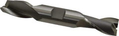 OSG - 3/4", 1-5/16" LOC, 3/4" Shank Diam, 5" OAL, 2 Flute, Cobalt Square End Mill - Double End, Uncoated, Spiral Flute, 30° Helix, Centercutting, Right Hand Cut, Right Hand Flute, Series 522 - Eagle Tool & Supply