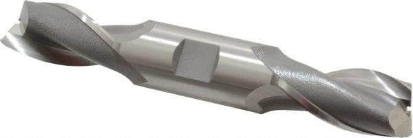 OSG - 13/16", 1-9/16" LOC, 7/8" Shank Diam, 5-1/2" OAL, 2 Flute, Cobalt Square End Mill - Double End, Uncoated, Spiral Flute, 30° Helix, Centercutting, Right Hand Cut, Right Hand Flute, Series 522 - Eagle Tool & Supply