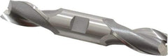 OSG - 13/16", 1-9/16" LOC, 7/8" Shank Diam, 5-1/2" OAL, 2 Flute, Cobalt Square End Mill - Double End, Uncoated, Spiral Flute, 30° Helix, Centercutting, Right Hand Cut, Right Hand Flute, Series 522 - Eagle Tool & Supply