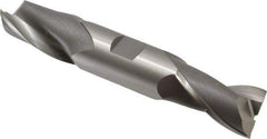 OSG - 1", 1-5/8" LOC, 1" Shank Diam, 5-7/8" OAL, 2 Flute, Cobalt Square End Mill - Double End, Uncoated, Spiral Flute, 30° Helix, Centercutting, Right Hand Cut, Right Hand Flute, Series 522 - Eagle Tool & Supply