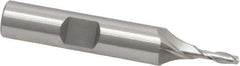 OSG - 3mm, 3/8" LOC, 3/8" Shank Diam, 2-5/16" OAL, 2 Flute, Cobalt Square End Mill - Single End, Uncoated, Spiral Flute, 30° Helix, Centercutting, Right Hand Cut, Right Hand Flute, Series 580 - Eagle Tool & Supply