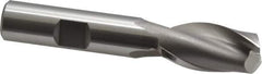 OSG - 15mm, 1-1/8" LOC, 1/2" Shank Diam, 3-1/8" OAL, 2 Flute, Cobalt Square End Mill - Single End, Uncoated, Spiral Flute, 30° Helix, Centercutting, Right Hand Cut, Right Hand Flute, Series 580 - Eagle Tool & Supply