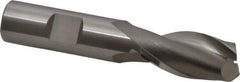 OSG - 1-5/16" LOC, 5/8" Shank Diam, 3-7/16" OAL, 2 Flute, Cobalt Square End Mill - Single End, Uncoated, Spiral Flute, 30° Helix, Centercutting, Right Hand Cut, Right Hand Flute, Series 580 - Eagle Tool & Supply