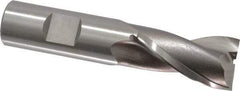 OSG - 1-1/2" LOC, 3/4" Shank Diam, 3-3/4" OAL, 2 Flute, Cobalt Square End Mill - Single End, Uncoated, Spiral Flute, 30° Helix, Centercutting, Right Hand Cut, Right Hand Flute, Series 580 - Eagle Tool & Supply