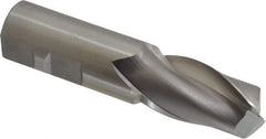 OSG - 22mm, 1-1/2" LOC, 7/8" Shank Diam, 3-3/4" OAL, 2 Flute, Cobalt Square End Mill - Single End, Uncoated, Spiral Flute, 30° Helix, Centercutting, Right Hand Cut, Right Hand Flute, Series 580 - Eagle Tool & Supply