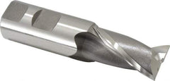 OSG - 1-5/8" LOC, 1" Shank Diam, 4-1/8" OAL, 2 Flute, Cobalt Square End Mill - Single End, Uncoated, Spiral Flute, 30° Helix, Centercutting, Right Hand Cut, Right Hand Flute, Series 580 - Eagle Tool & Supply