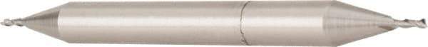 OSG - 19mm, 1-5/16" LOC, 3/4" Shank Diam, 5" OAL, 2 Flute, Cobalt Square End Mill - Double End, Uncoated, Spiral Flute, 30° Helix, Centercutting, Right Hand Cut, Right Hand Flute, Series 582 - Eagle Tool & Supply