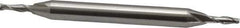 OSG - 2mm, 15/64" LOC, 3/16" Shank Diam, 2-1/4" OAL, 2 Flute, Cobalt Square End Mill - Double End, Uncoated, Spiral Flute, 30° Helix, Centercutting, Right Hand Cut, Right Hand Flute, Series 582 - Eagle Tool & Supply