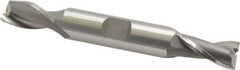 OSG - 11mm, 13/16" LOC, 1/2" Shank Diam, 3-3/4" OAL, 2 Flute, Cobalt Square End Mill - Double End, Uncoated, Spiral Flute, 30° Helix, Centercutting, Right Hand Cut, Right Hand Flute, Series 582 - Eagle Tool & Supply