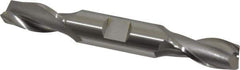 OSG - 14mm, 1-1/8" LOC, 5/8" Shank Diam, 4-1/2" OAL, 2 Flute, Cobalt Square End Mill - Double End, Uncoated, Spiral Flute, 30° Helix, Centercutting, Right Hand Cut, Right Hand Flute, Series 582 - Eagle Tool & Supply