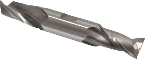 OSG - 18mm, 1-5/16" LOC, 3/4" Shank Diam, 5" OAL, 2 Flute, Cobalt Square End Mill - Double End, Uncoated, Spiral Flute, 30° Helix, Centercutting, Right Hand Cut, Right Hand Flute, Series 582 - Eagle Tool & Supply