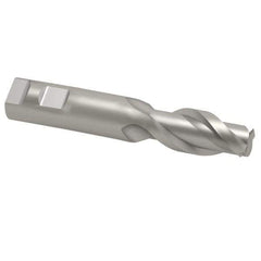 OSG - 1", 2" LOC, 1" Shank Diam, 4-1/2" OAL, 2 Flute, Cobalt Square End Mill - Single End, Uncoated, Spiral Flute, 45° Helix, Centercutting, Right Hand Cut, Right Hand Flute, Series 530 - Eagle Tool & Supply