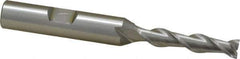 OSG - 1/4", 1-1/4" LOC, 3/8" Shank Diam, 3-1/16" OAL, 2 Flute, Cobalt Square End Mill - Single End, Uncoated, Spiral Flute, 45° Helix, Centercutting, Right Hand Cut, Right Hand Flute, Series 535 - Eagle Tool & Supply