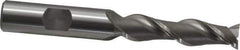 OSG - 7/16", 1-3/4" LOC, 1/2" Shank Diam, 3-3/4" OAL, 2 Flute, Cobalt Square End Mill - Single End, Uncoated, Spiral Flute, 45° Helix, Centercutting, Right Hand Cut, Right Hand Flute, Series 535 - Eagle Tool & Supply