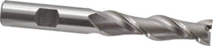 OSG - 1/2", 2" LOC, 1/2" Shank Diam, 4" OAL, 2 Flute, Cobalt Square End Mill - Single End, Uncoated, Spiral Flute, 45° Helix, Centercutting, Right Hand Cut, Right Hand Flute, Series 535 - Eagle Tool & Supply