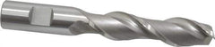 OSG - 3/4", 3" LOC, 3/4" Shank Diam, 5-1/4" OAL, 2 Flute, Cobalt Square End Mill - Single End, Uncoated, Spiral Flute, 45° Helix, Centercutting, Right Hand Cut, Right Hand Flute, Series 535 - Eagle Tool & Supply