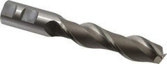 OSG - 1", 4" LOC, 1" Shank Diam, 6-1/2" OAL, 2 Flute, Cobalt Square End Mill - Single End, Uncoated, Spiral Flute, 45° Helix, Centercutting, Right Hand Cut, Right Hand Flute, Series 535 - Eagle Tool & Supply