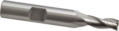OSG - 1/4", 5/8" LOC, 3/8" Shank Diam, 2-7/16" OAL, 3 Flute, Cobalt Square End Mill - Single End, Uncoated, Spiral Flute, 30° Helix, Centercutting, Right Hand Cut, Right Hand Flute, Series 531 - Eagle Tool & Supply