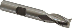 OSG - 3/8", 3/4" LOC, 3/8" Shank Diam, 2-1/2" OAL, 3 Flute, Cobalt Square End Mill - Single End, Uncoated, Spiral Flute, 30° Helix, Centercutting, Right Hand Cut, Right Hand Flute, Series 531 - Eagle Tool & Supply