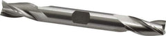 OSG - 3/8", 3/4" LOC, 3/8" Shank Diam, 3-1/2" OAL, 3 Flute, Cobalt Square End Mill - Double End, Uncoated, Spiral Flute, 30° Helix, Centercutting, Right Hand Cut, Right Hand Flute, Series 532 - Eagle Tool & Supply